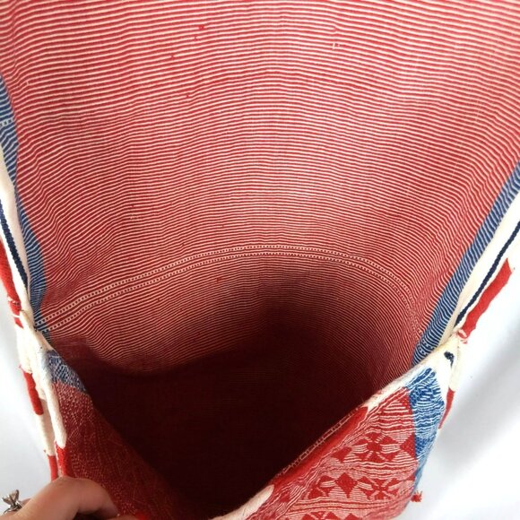 Vintage Alforja Saddle Bag Indigenous Native Textile Double Loomed - Picture 7 of 7